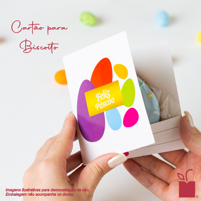 Cartão para biscoito, COLORS, pacote com 10 unidades - A Cereja do Bolo ...