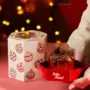 Caixa para mini panetone 100g, BOLINHAS DE NATAL, pacote com 10 unidades