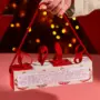 Caixa para Calendário do Advento 8 dias, BOLINHAS DE NATAL, pacote com 5 unidades