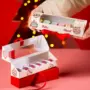 Caixa para 6 doces, BOLINHAS DE NATAL, pacote com 10 unidades