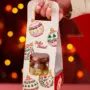 Suporte para chocotone no pote, BOLINHAS DE NATAL, pacote com 10 unidades