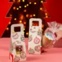 Suporte para chocotone no pote, BOLINHAS DE NATAL, pacote com 10 unidades