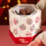 Caixa para panetone 500g, BOLINHAS DE NATAL, pacote com 10 unidades