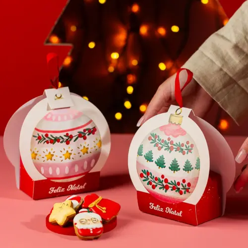 Caixa Bolinha, BOLINHAS DE NATAL, pacote com 10 unidades
