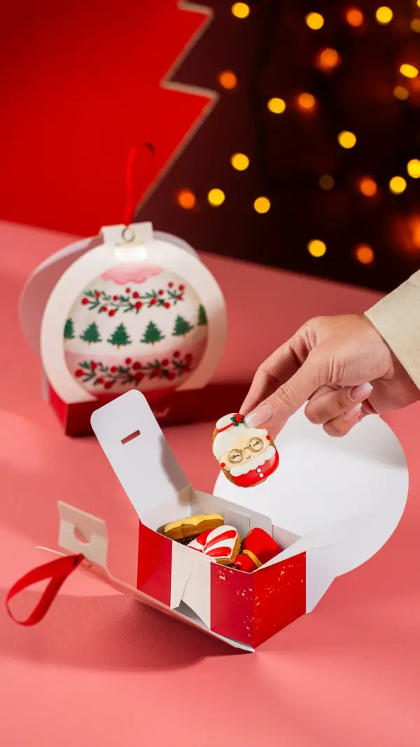 Caixa Bolinha, BOLINHAS DE NATAL, pacote com 10 unidades