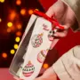 Caixa para pães de mel, BOLINHAS DE NATAL, pacote com 10 unidades