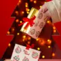 Caixa para trio de barras, BOLINHAS DE NATAL, pacote com 10 unidades