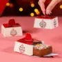 Caixa para brownie, BOLINHAS DE NATAL, pacote com 10 unidades