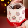 Caixa para mini panetone 100g, BOLINHAS DE NATAL, pacote com 10 unidades
