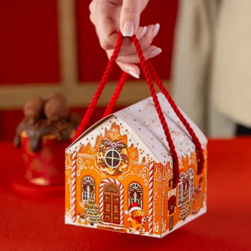Caixa para mini panetone 100g, CASA DE BISCOITOS, pacote com 10 unidades