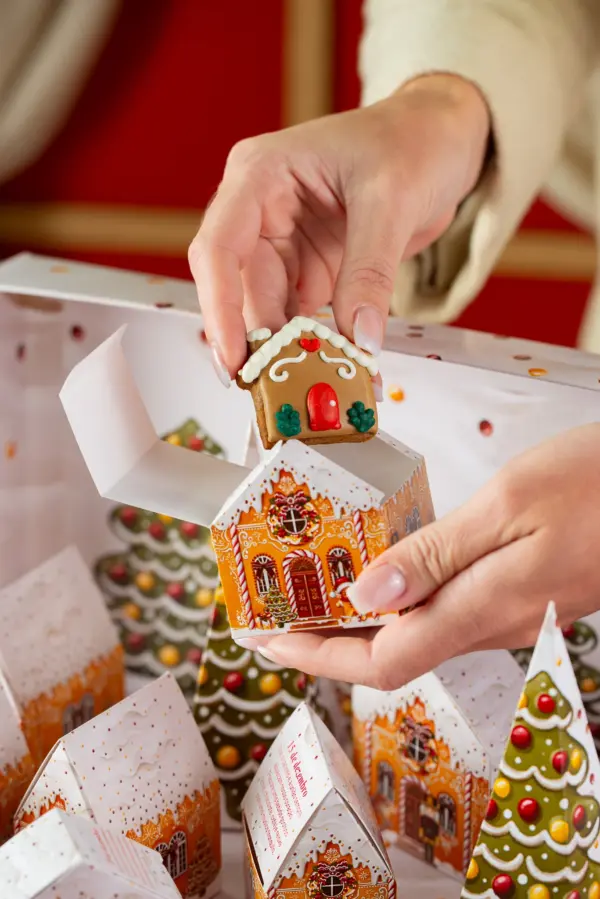 Caixa para Calendário do Advento 15 dias, CASA DE BISCOITOS, pacote com 2 unidades