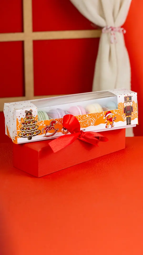 Caixa para 6 doces, CASA DE BISCOITOS, pacote com 10 unidades