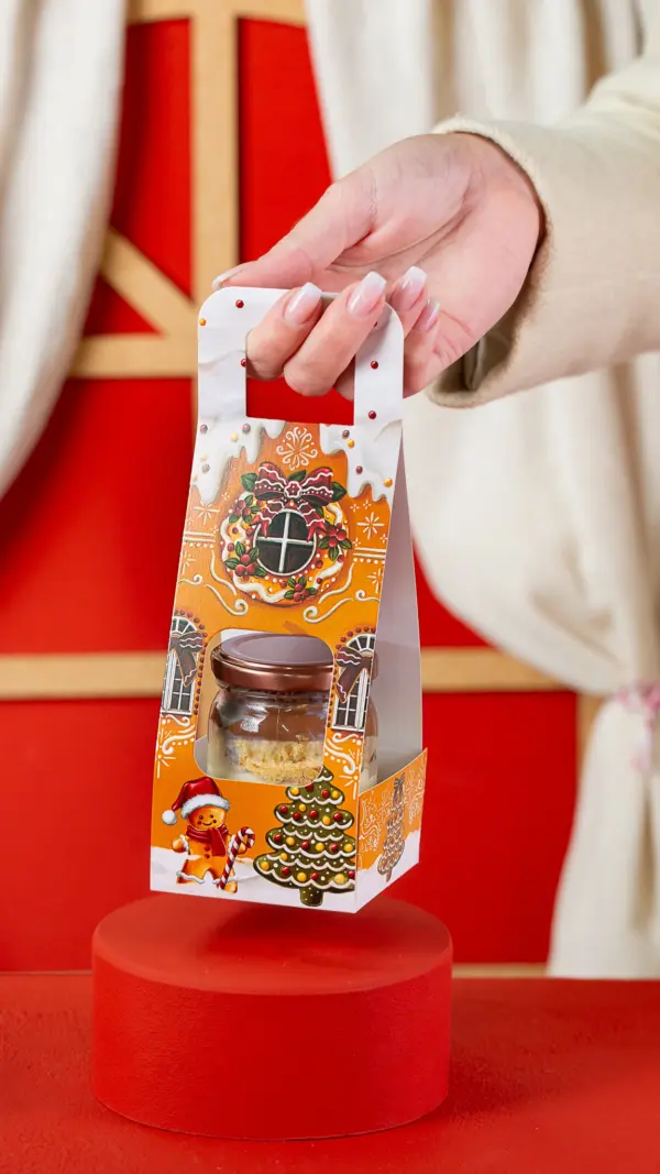 Suporte para chocotone no pote, CASA DE BISCOITOS, pacote com 10 unidades