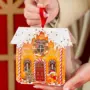 Caixa Casinha, CASA DE BISCOITOS, pacote com 10 unidades