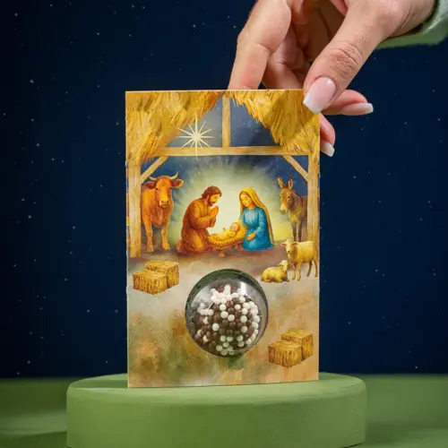 Blister para 1 doce, NASCIMENTO DE JESUS, pacote com 10 unidades
