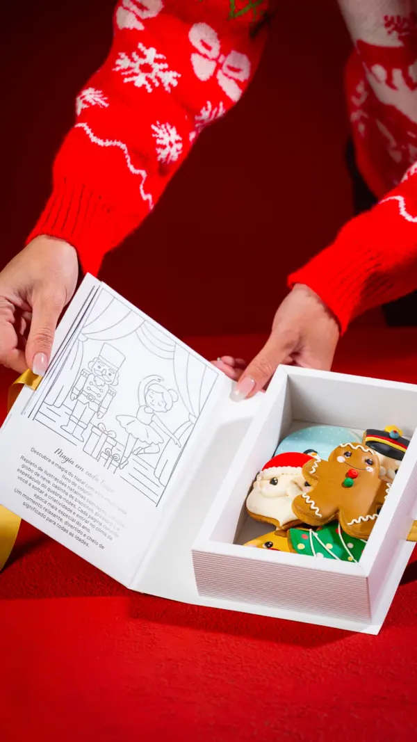 Caixa Christmas Book, pacote com 10 unidades