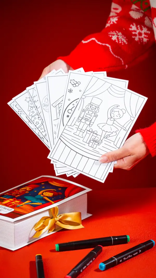 Caixa Christmas Book, pacote com 10 unidades
