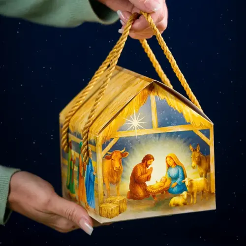 Caixa para Calendário do Advento 8 dias, NASCIMENTO DE JESUS, pacote com 5 unidades