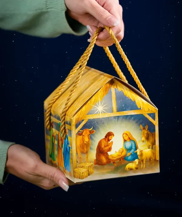 Caixa para Calendário do Advento 8 dias, NASCIMENTO DE JESUS, pacote com 5 unidades