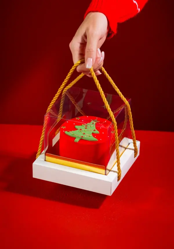 Caixa Vitrine, tamanho 12x12x13cm, pacote com 10 unidades