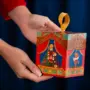 Caixa para mini panetone 100g, ESPETÁCULO DE NATAL, pacote com 10 unidades