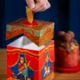 Caixa para mini panetone 100g, ESPETÁCULO DE NATAL, pacote com 10 unidades