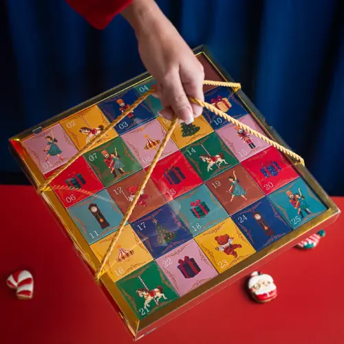 Caixa para Calendário do Advento 25 dias, ESPETÁCULO DE NATAL, pacote com 5 unidades