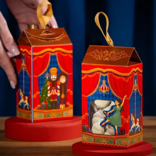 Caixa para drageados, ESPETÁCULO DE NATAL, pacote com 10 unidades