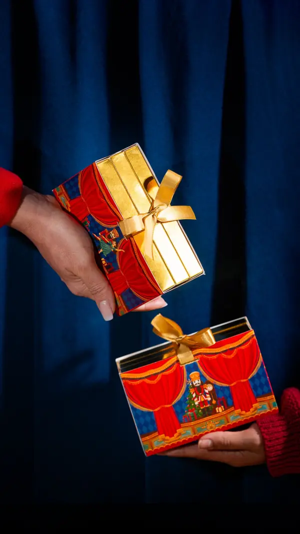 Caixa para trio de barras, ESPETÁCULO DE NATAL, pacote com 10 unidades