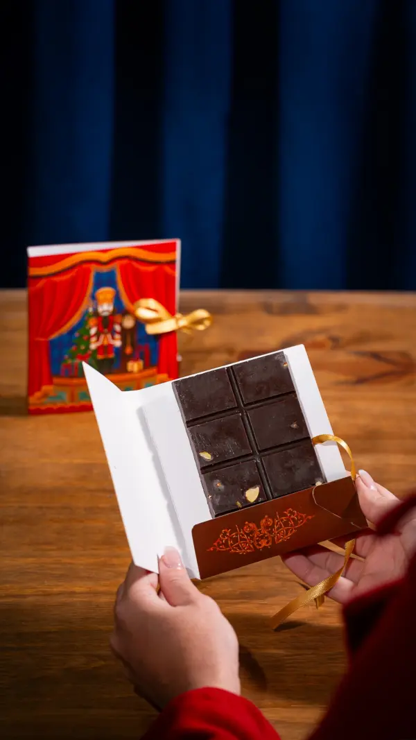 Cartão para biscoito ou barrinha, ESPETÁCULO DE NATAL, pacote com 10 unidades
