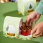 Caixa para mini panetone 100g, GLOBO DE NEVE, pacote com 10 unidades