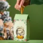 Caixa para drageados, GLOBO DE NEVE, pacote com 10 unidades