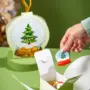 Caixa Globo, GLOBO DE NEVE, pacote com 10 unidades