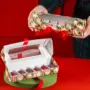 Caixa para 6 doces, LAÇOS, pacote com 10 unidades